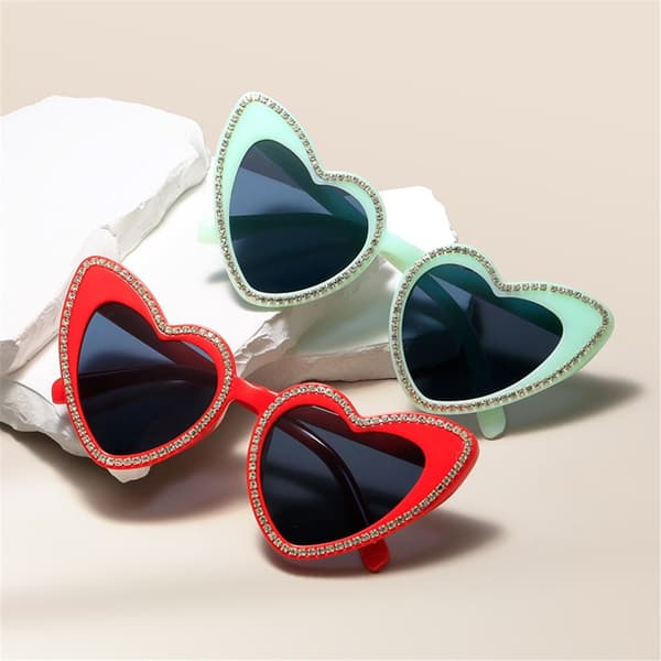 Hjärtformade solglasögon Diamantsolglasögon C8 C8 C8
