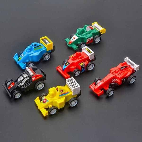 12 stk/sæt Mini inertial billegetøjsbil Model Engineering Vehicle 12pcs/set