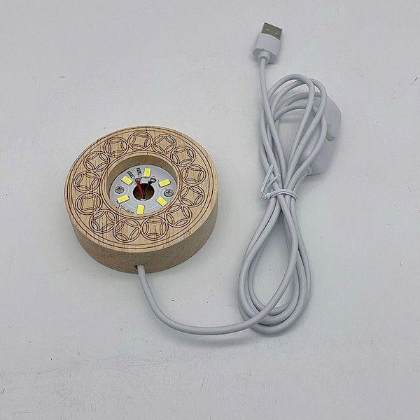 LED-ljusdisplayhållare Crystal Ball Base WARM LIGHTC C Warm LightC