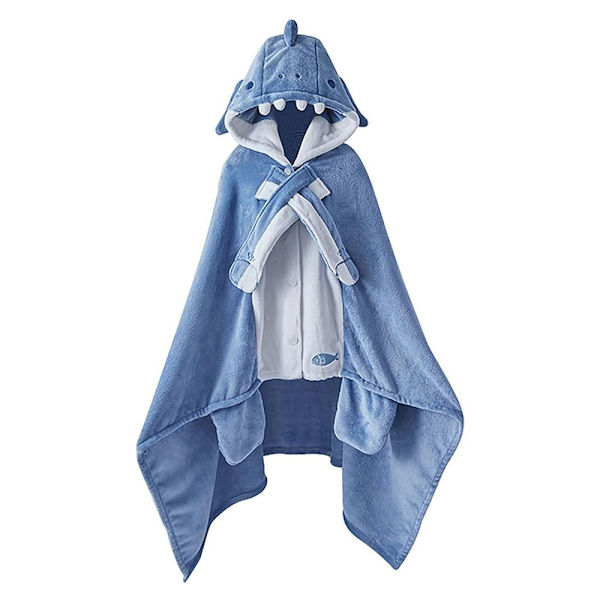 Shark Blanket Shark Shawl Cape Typ Hooded Robe Shark Filt