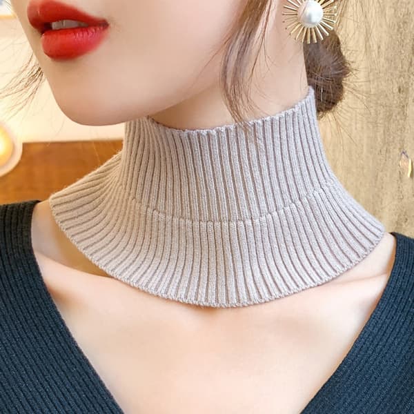 Falsk halsbånd Vinter Cashmere RØD red