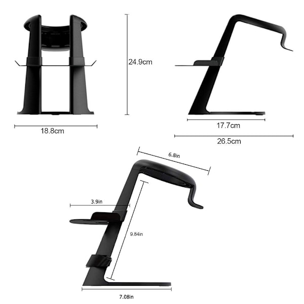 VR Stand Headset Display SORT black