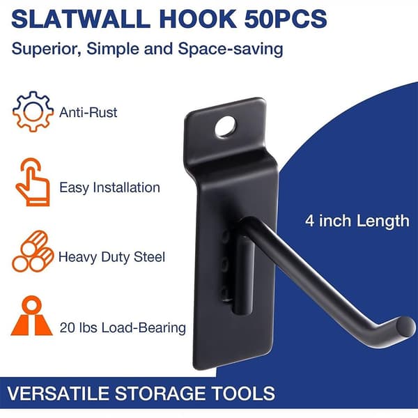 32stk 4'' Slatwall Kroker Slat Wall Tilbehør Slatwall Panel