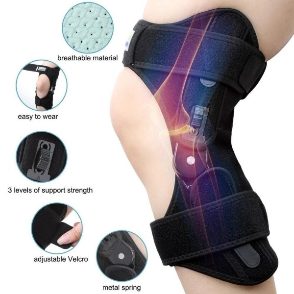 Patella Knee Booster Knæbeskytterpude SORT Black