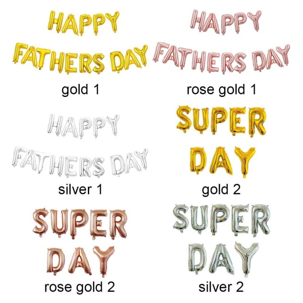 Hyvää isänpäivää kirjeilmapallot ROSE GOLD 1 ROSE GOLD 1 rose gold 1