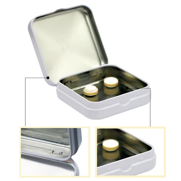 Förvaringslåda Mint Godis Förpackning VIT white