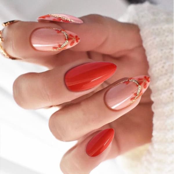 Almond Fake Nails False Nail 2 2 2