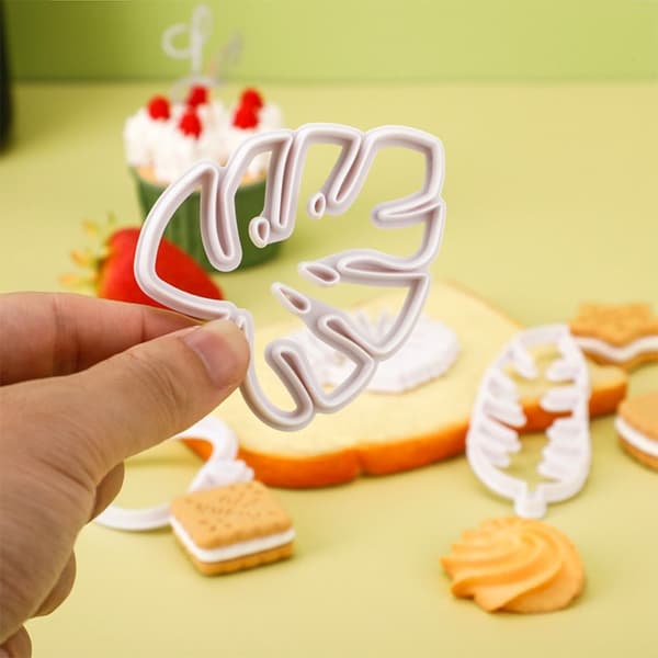 8 kpl Tropical Plants Leaf Mold Cookie Biscuit Mold Cake 8Pcs