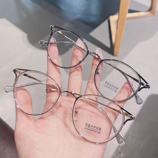 Anti-Blue Light Glasses Ylisuuret silmälasit LÄPINÄKYVÄT Transparent