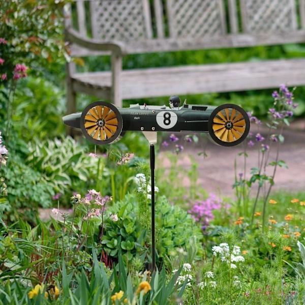 Garden Pinwheel Car Racer Windmill RED Red