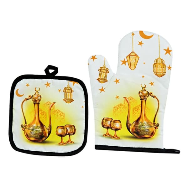 Bageovne Handsker Mod Varme Eid Mubarak STYLE B STYLE B