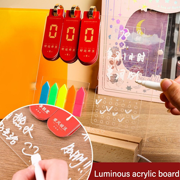 LED Night Light Countdown Note Board 06 06 06