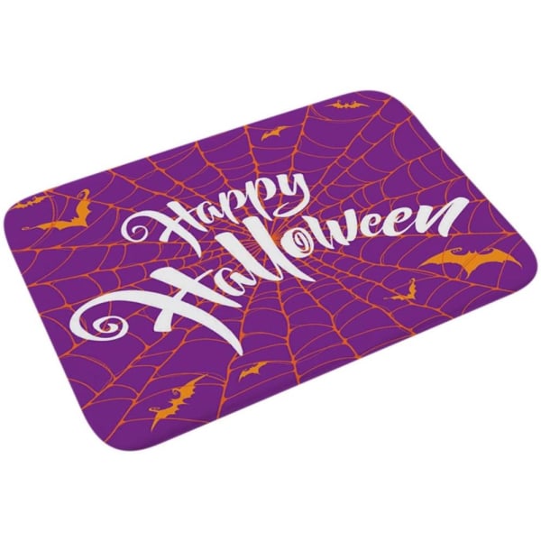 Happy Halloween Dørmåtte Spider Web Rug 3 3 3