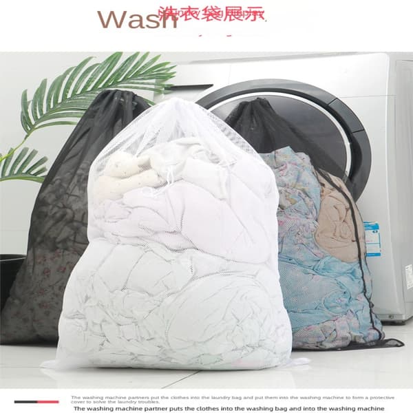 Mesh Laundry Bag Laundry Hamper Liner Taitettava mesh