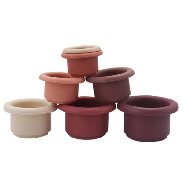 Silikone stabelkopper Montessori byggeklods 03 03 03
