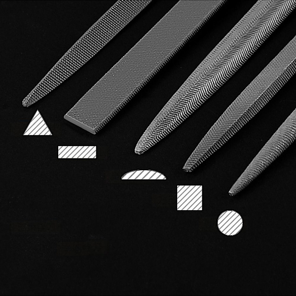 10 st/ Set Assorted Filer Sågfil 3*140MM 3*140MM 3*140mm