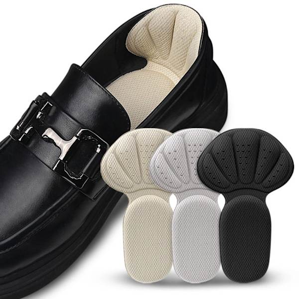 2Pairs Heel Pads Kengän jalkojen hoitotyyny GREY Grey