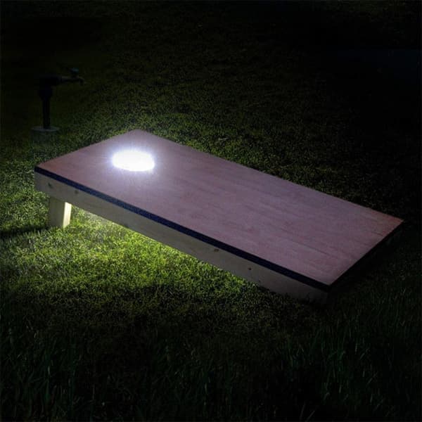 2 STK LED Cornhole Lights Cornhole Ring Lampe BLÅ blue