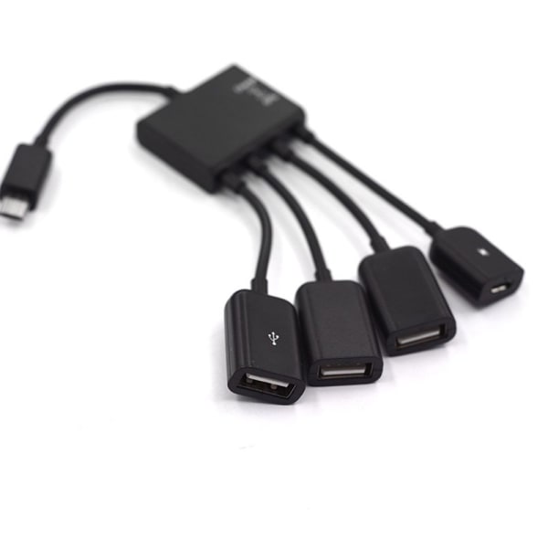 4 i 1 USB-ladekabel Micro Usb Hub Usb Converter Adapter