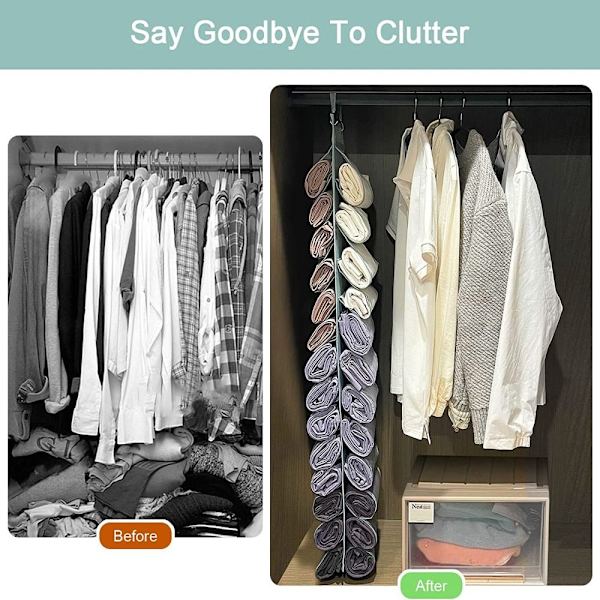 Vaatteet Hanging Organizer Vaatekaappi Riippukassi MUSTA black