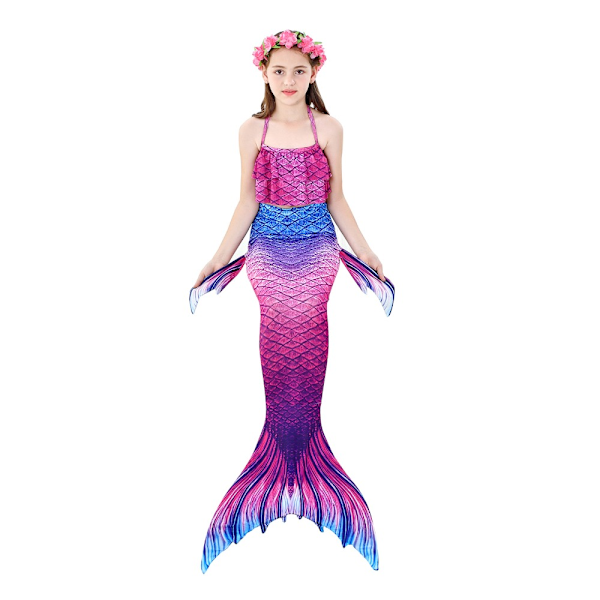 3 Stk Kids Mermaid Tail Bikini Sæt C-110CM C-110CM C-110CM