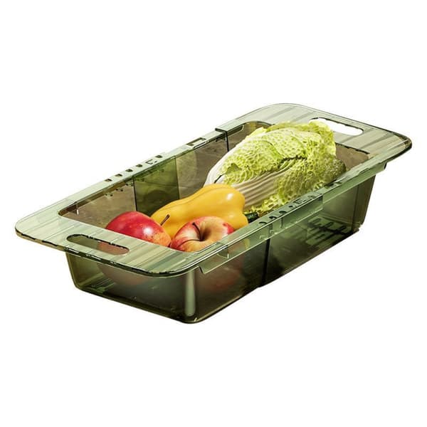 Afløbsstativ Grøntsagsvask TRANSPARENT Transparent