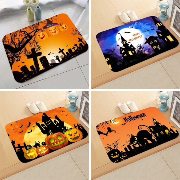 Halloween dørmatte gresskar dørmatte STYLE 6 STYLE 6 Style 6