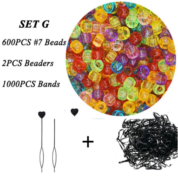 Quick Beader -hiushelmisetti SET G SET SET SET G