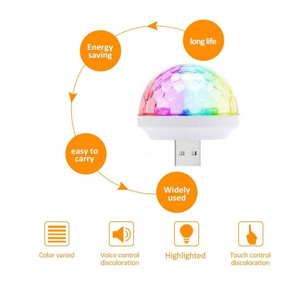 LED sprettlys bilatmosfærelys 1 1 1