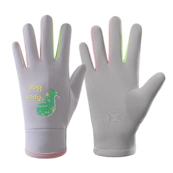Full Finger Handsker Skihandsker til børn LYS GRÅ L light gray L