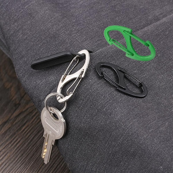 10stk Alloy Karabin Utløserspenne MØRKEGRØNN DARK GREEN