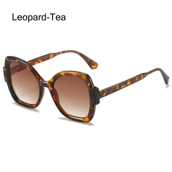 Butterfly Solbriller Uregelmessige solbriller LEOPARD-TEA Leopard-Tea
