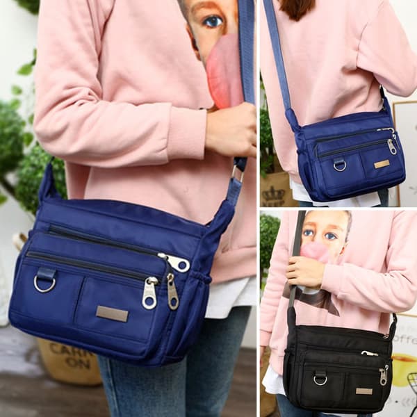 Axelväska Messenger Väskor Cross Body BLÅ blue