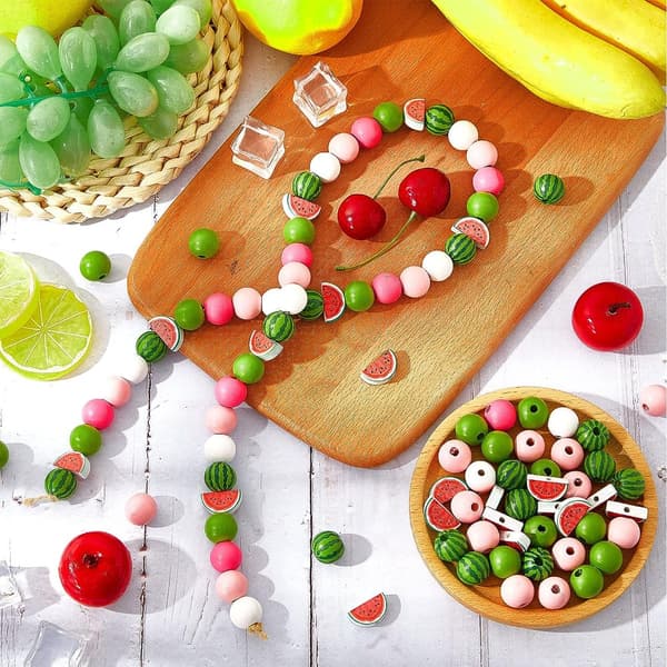 Vandmelonperler Træ Spacer Bead Sommer Træperle