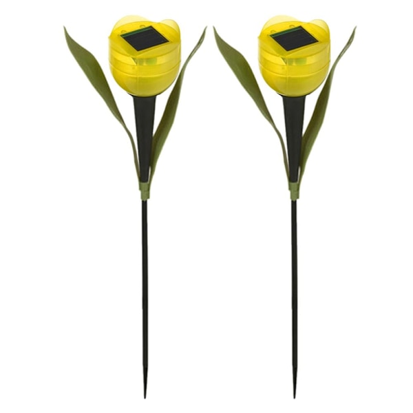 2 Stk Tulipaner Solar GUL Yellow