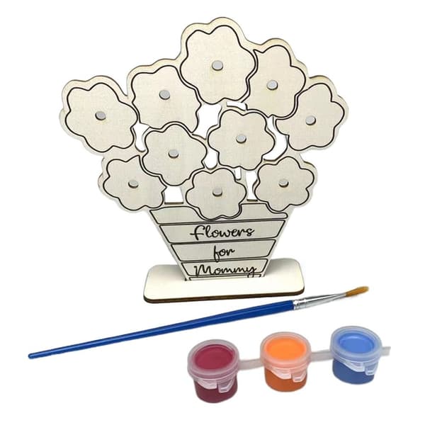 Mors dag träprydnad DIY potting Paint Kit