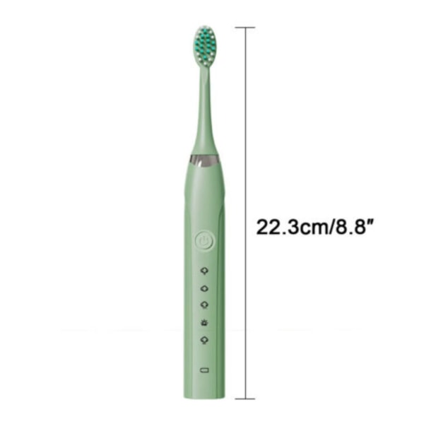 Elektrisk tannbørste Sonic tannbørste GRØNN Green