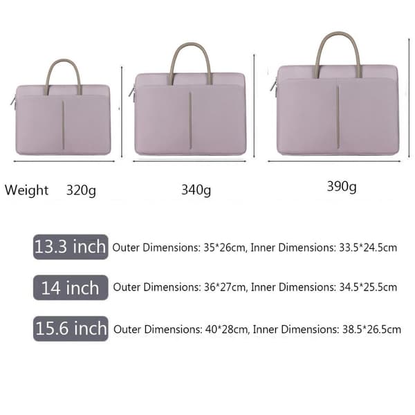 13 14 15 tommer håndtaske til bærbare computer tasker SORT 15,6 TOMM Black 15.6 inch