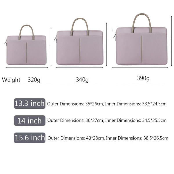 13 14 15 tuuman kannettavan tietokoneen käsilaukun case, PUNKKA 15,6 TUUM Pink 15.6 inch