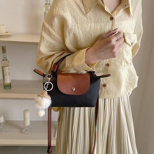 Fashion Bag Nylon Dumplings Bag Single Shoulder Crossbody Bags black