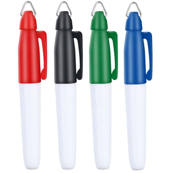 10st golfmarkörspenna golfbollsfoder 10st BLÅ 10ST BLÅ 10pcs Blue