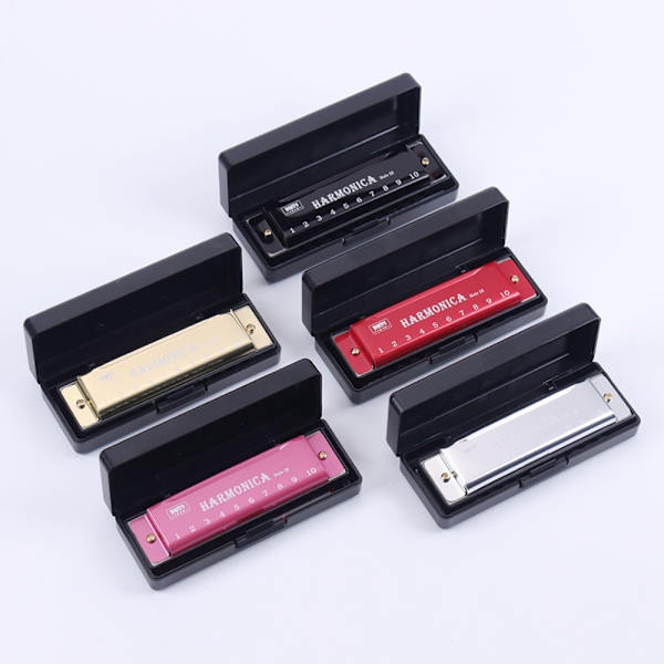 10 hullers harmonika kobberkerne SORT Black