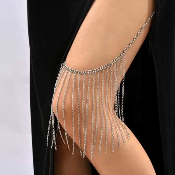 Flerlags Leg Body Chain Rhinestone Thigh Chain STIL 3 Style 3