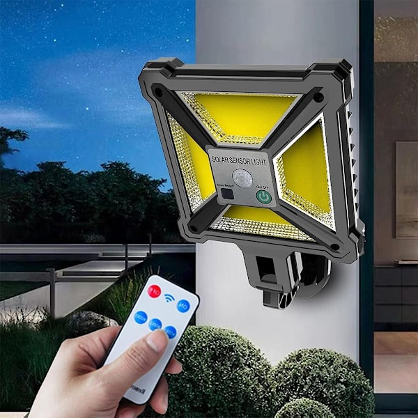 Solcelledrevet lys Bevegelsessensor Lampe COB COB COB