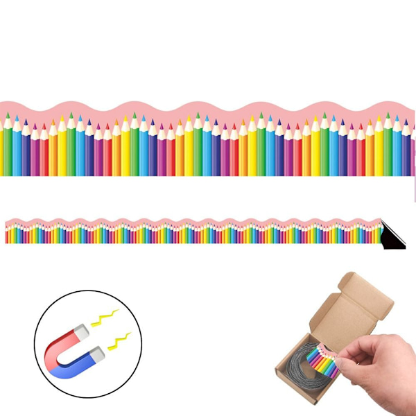 Magnetiske borders Whiteboard magnetstrimler 3 3 3