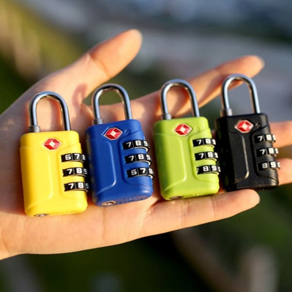 3-siffrigt kombinationslås Customs Password Lock BLÅT Blue