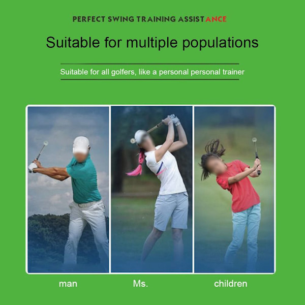 Golf Swing Trainer Teleskopisk treningsgrep Lærehjelp