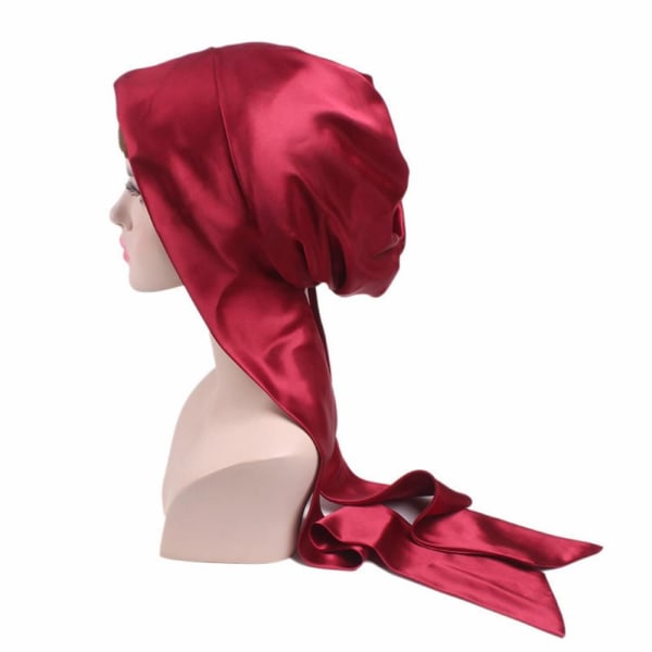 Silk Night Sleep Cap Shower Cap Hair Bonnet 8 8