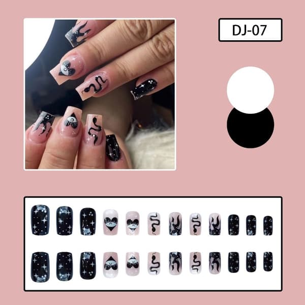 24stk False Nails Long Square JP2388 JP2388 JP2388