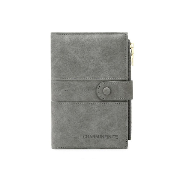 RFID Passport Cover Passport Clip GRÅ grey